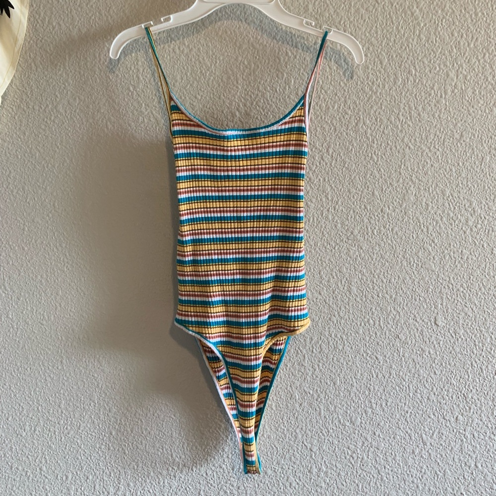 Striped bodysuit